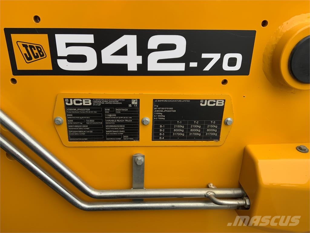 JCB 542-70 Agri Xtra Telehandler (ST26293) Teleskopiskie manipulatori