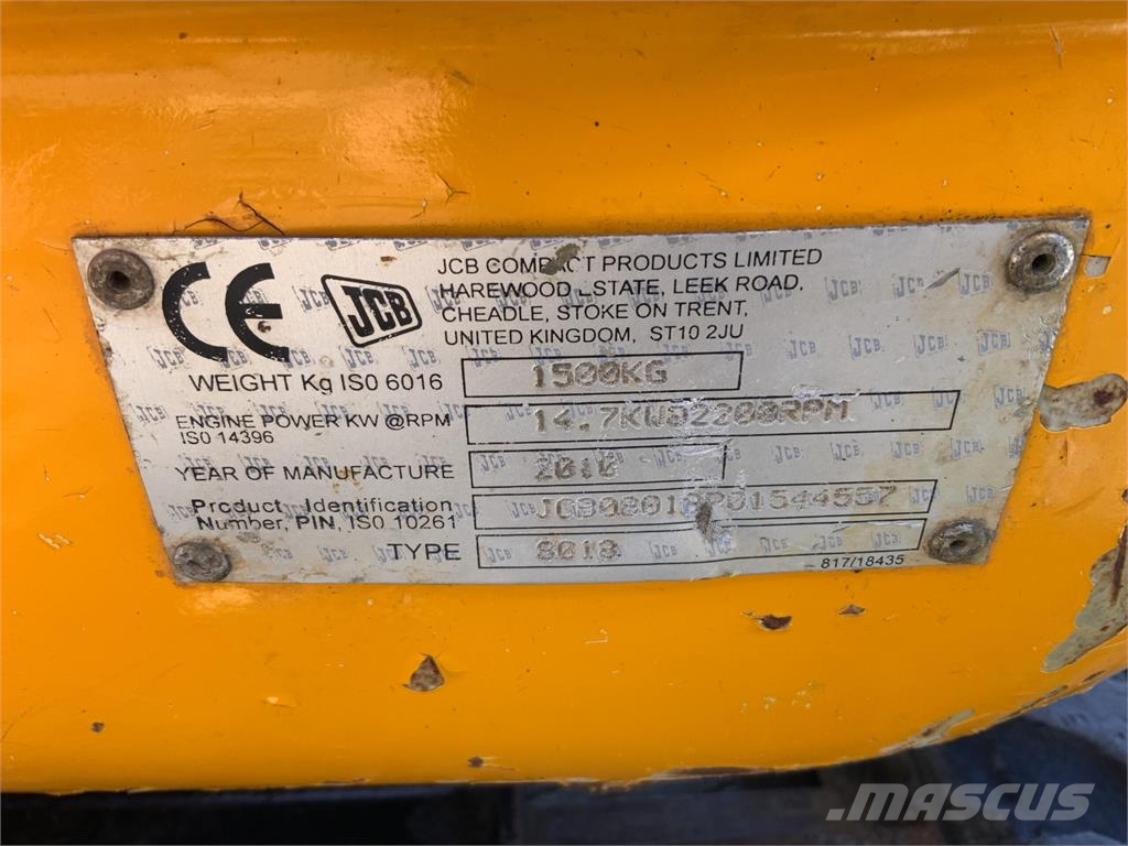 JCB 8018 CTS Digger (ST27380) Agricultura - Otros