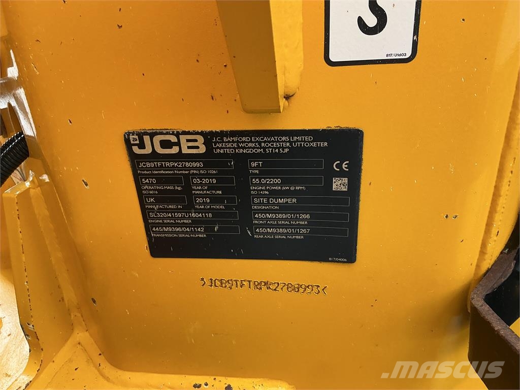 JCB 9T-1 Front Tip Dumper (ST27829) Mini Dumpers