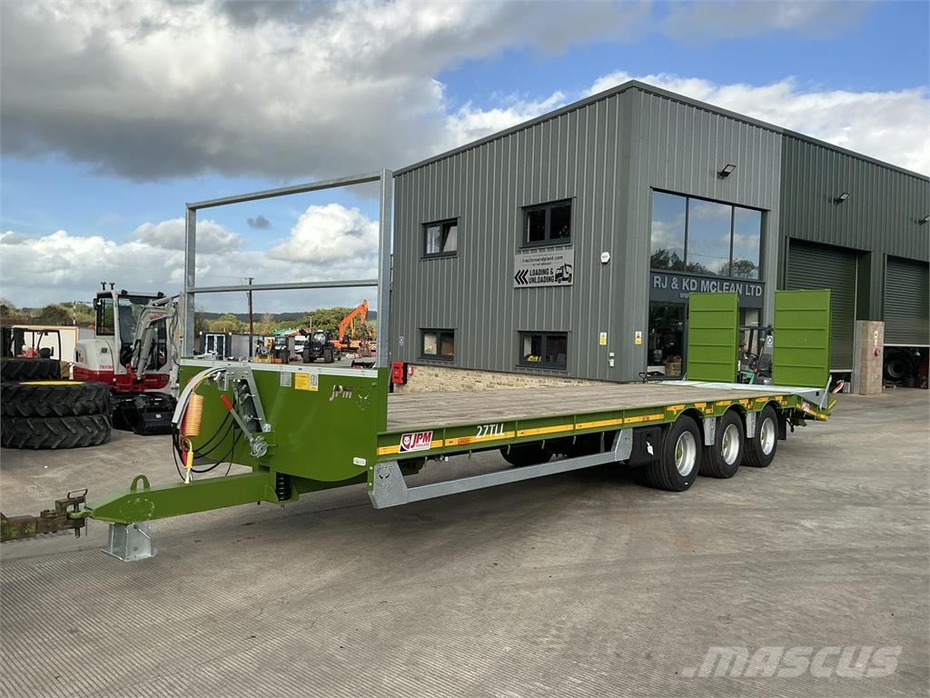 JPM 33Ft Green Tri Axle Low loader Trailer (ST27781) Üldotstarbelised haagised