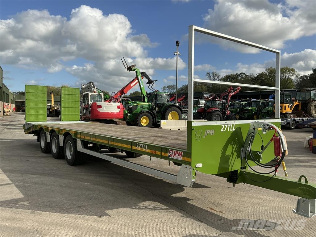 JPM 33Ft Green Tri Axle Low loader Trailer (ST27781) Üldotstarbelised haagised