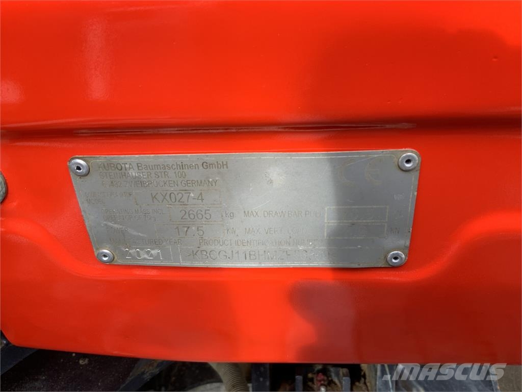 Kubota KX027-4 Digger (ST27802) ماكينات زراعية - غير ذلك