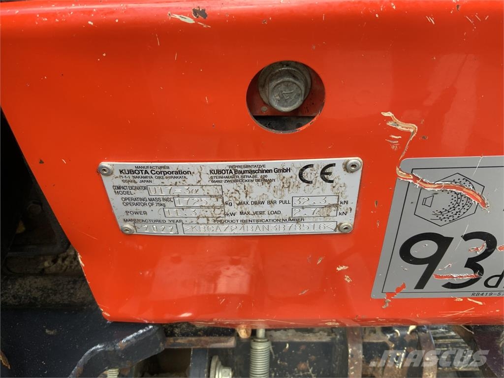 Kubota U17-3 Digger (ST27548) Άλλα γεωργικά μηχανήματα