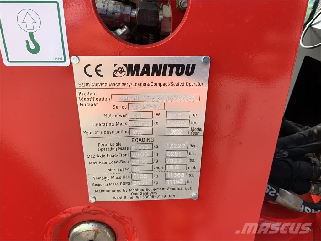 Manitou MLA-T.516-75H Classic Pivot Steer Telehandler (ST2 Teleskopski viličarji