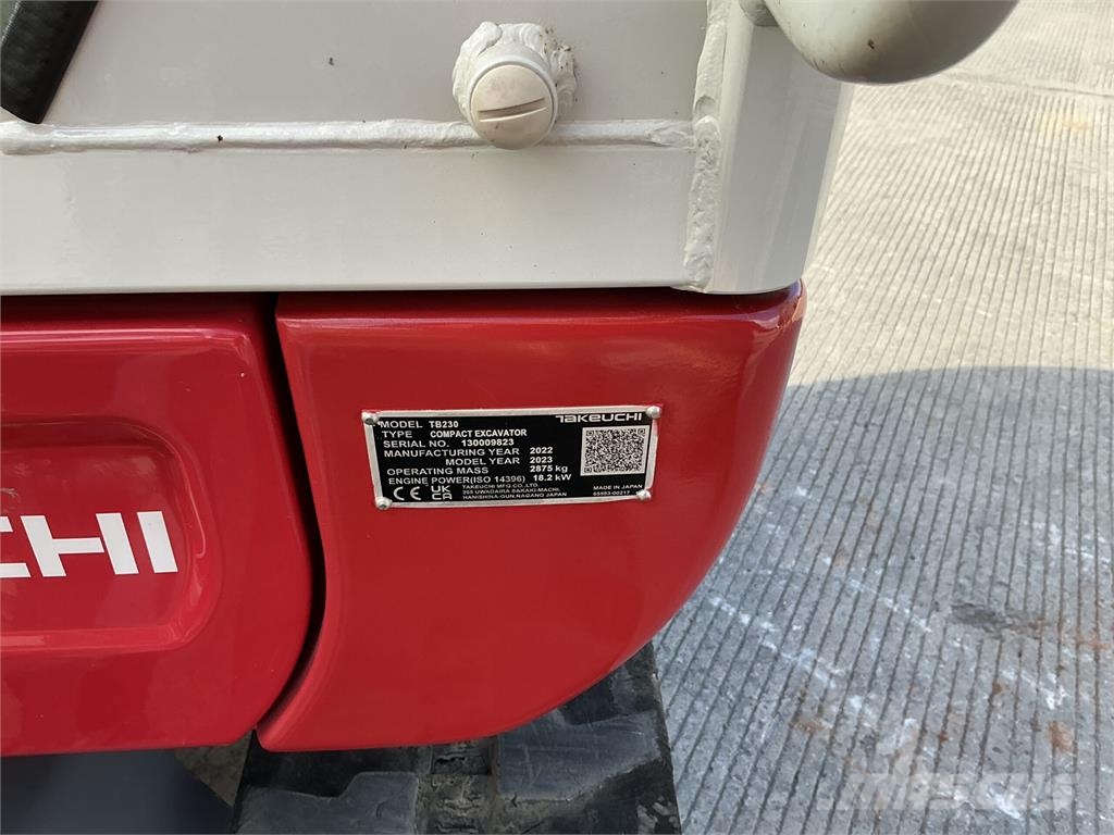 Takeuchi TB230 Digger (ST27578) Egyéb mezőgazdasági gépek