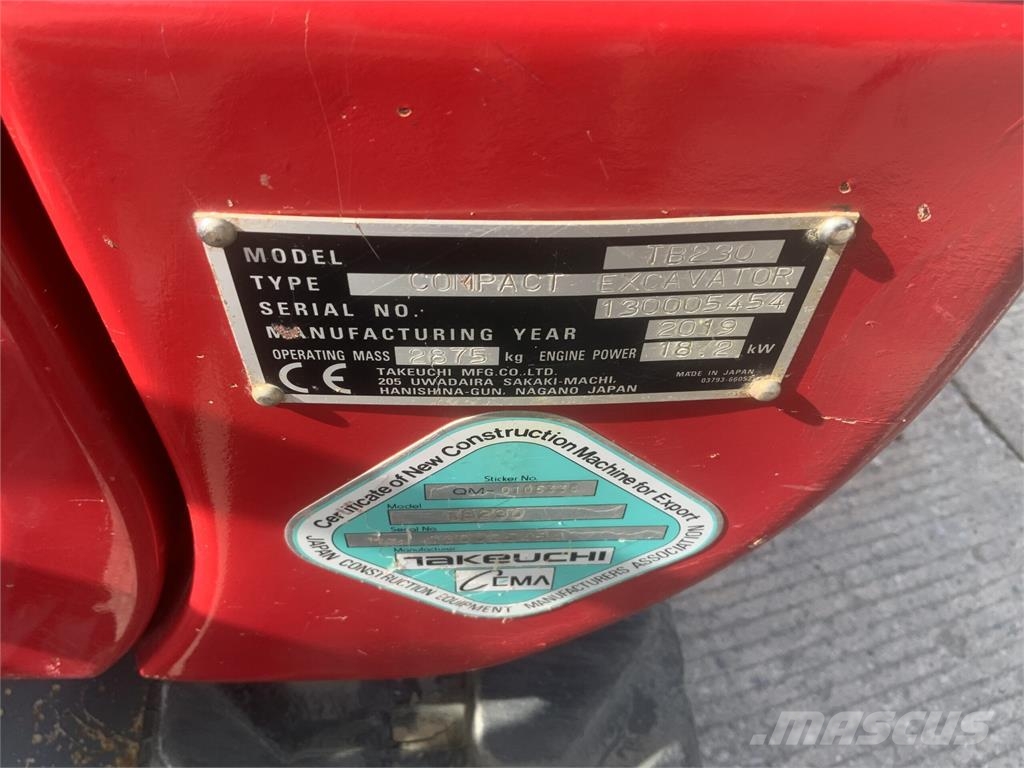 Takeuchi TB230 Digger (ST27694) ماكينات زراعية - غير ذلك