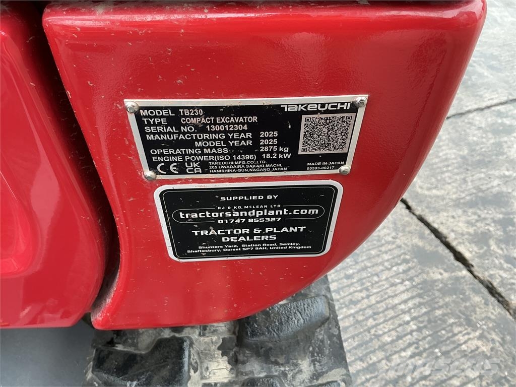 Takeuchi TB230 Digger (ST27919) Raupenbagger