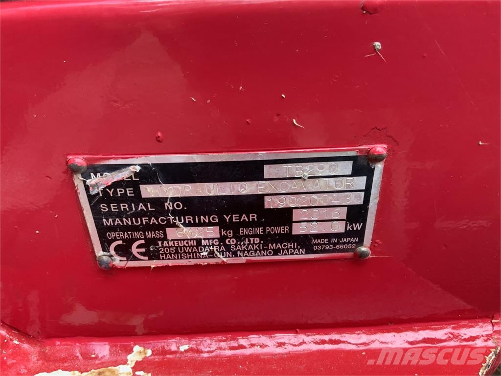 Takeuchi TB290 Digger (ST27651) ماكينات زراعية - غير ذلك