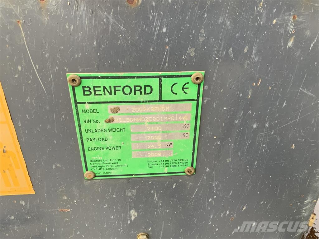 Terex TA2 SE 2 Tonne High Tip Dumper (ST27746) Mini tombereau