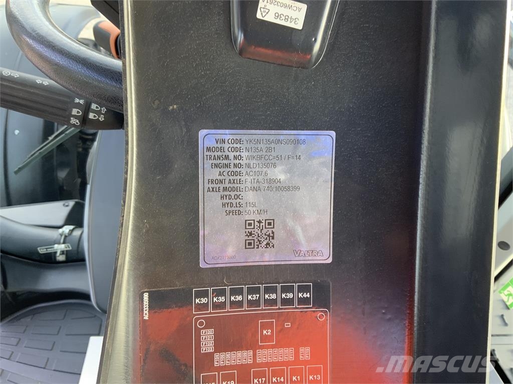 Valtra N135 Active Tractor (ST27903) Tractors