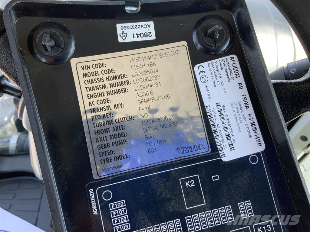 Valtra T154 Hi Tech Tractor (ST26619) Άλλα γεωργικά μηχανήματα