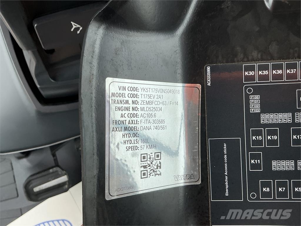 Valtra T175 Versu Tractor (ST27583) Maszyny rolnicze - Inne