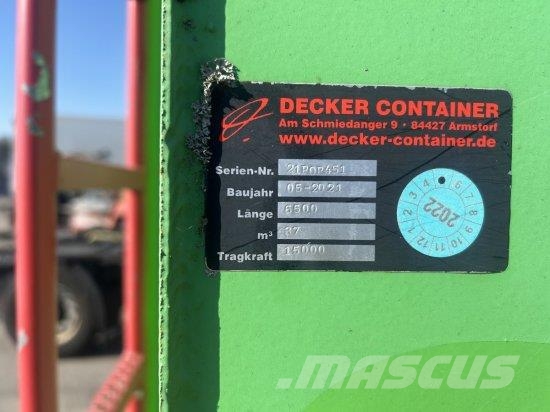 ABROLLCONTAINER 37M³ HYDRAULISCHE KLAPPE 특수 컨테이너