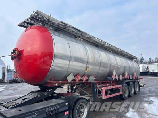 FELDBINDER TANKAUFLIEGER, 33.000L, 4 KAMMERN Semirremolques cisterna