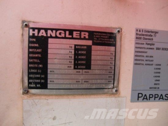 Hangler PLATEAU-AUFLIEGER, AUSZIEHBAR Egyéb - félpótkocsik