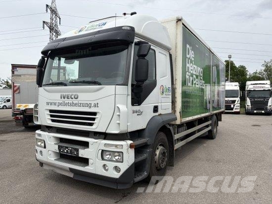 Iveco STRALIS AD,KOFFER MIT SCHIEBETüR, LBW AUTOMATIK, E Camiones caja cerrada
