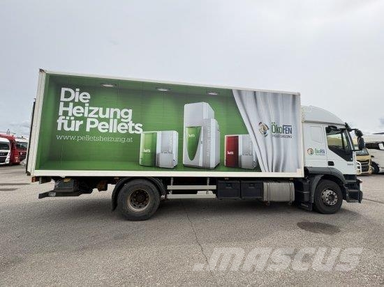 Iveco STRALIS AD,KOFFER MIT SCHIEBETüR, LBW AUTOMATIK, E Camiones caja cerrada