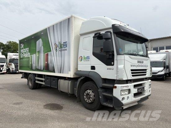 Iveco STRALIS AD,KOFFER MIT SCHIEBETüR, LBW AUTOMATIK, E Camiones caja cerrada