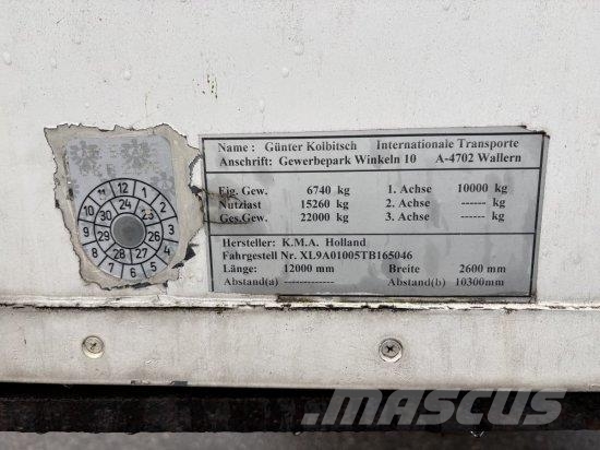 K.M.A HOLLAND KM02 KG, VERKAUFSKOFFER MIT KüCHE, Dengtos puspriekabės