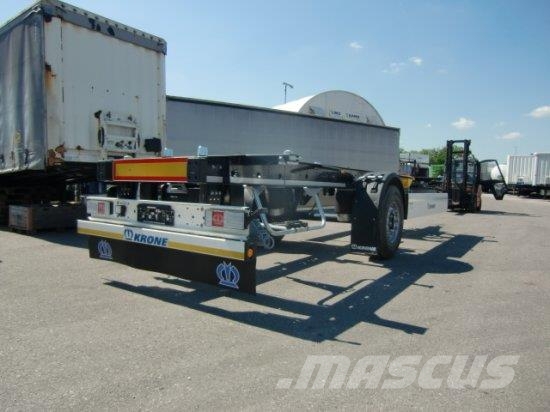 KRONE 1-ACHS LAFETTE KRONE ACHSE, HECKABSTüTZUNG, Reboques Containerframe