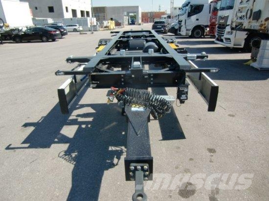 KRONE 1-ACHS LAFETTE KRONE ACHSE, HECKABSTüTZUNG, Reboques Containerframe