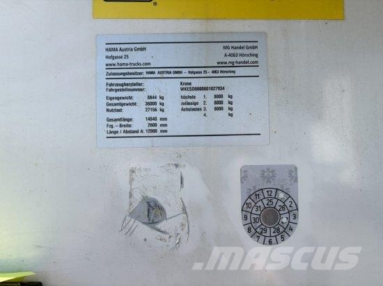 KRONE KüHLAUFLIEGER, TK SLXI 300, LIFTACHSE, DOPPELSTOCK Andere Auflieger