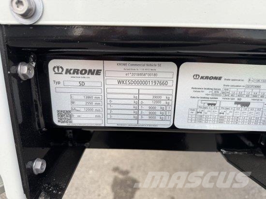 KRONE PROFI LINER, LIFTACHSE, Poluprikolice sa ceradom