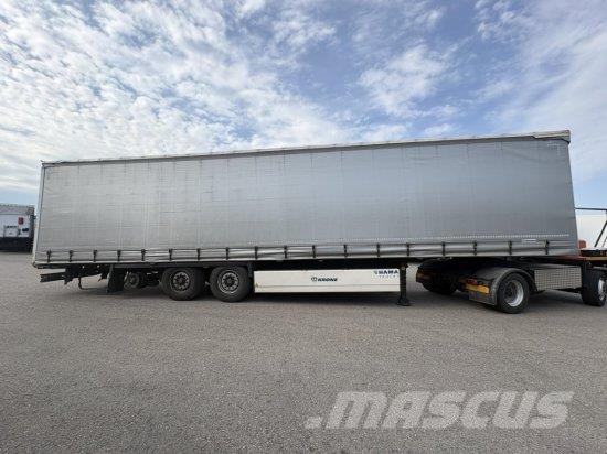 KRONE SD PROFI LINER, LIFTACHSE, BPW-ACHSE, EDSCHA-VERDE Tents puspiekabes