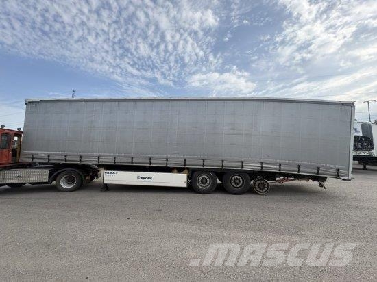 KRONE SD PROFI LINER, LIFTACHSE, BPW-ACHSE, EDSCHA-VERDE Tents puspiekabes