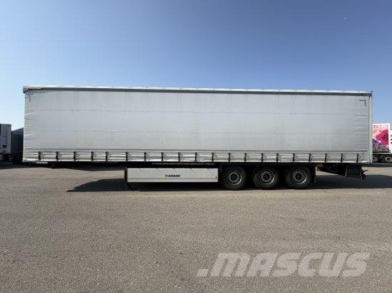 KRONE SD PROFI LINER, LIFTACHSE, BPW-ACHSE, EDSCHA-VERDE Curtainsiderauflieger