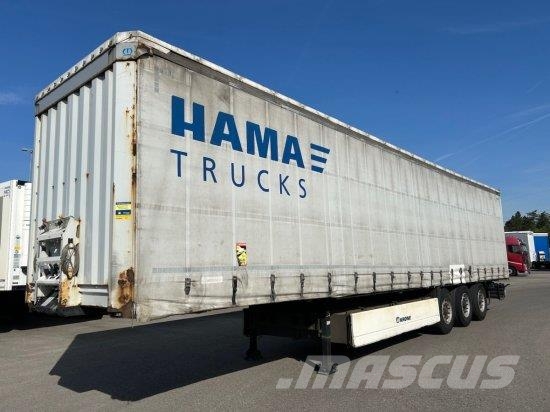 KRONE SD TAUTLINER, EDSCHA-VERDECK, BPW-ACHSEN, نصف مقطورات بباب جانبي