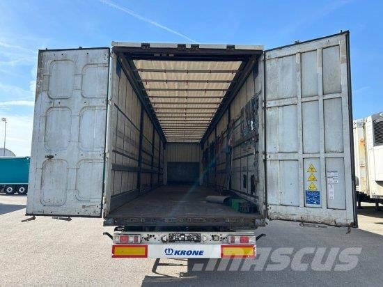 KRONE SD TAUTLINER, EDSCHA-VERDECK, BPW-ACHSEN, نصف مقطورات بباب جانبي