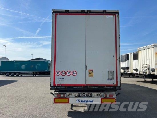KRONE SD TAUTLINER, EDSCHA-VERDECK, BPW-ACHSEN, نصف مقطورات بباب جانبي
