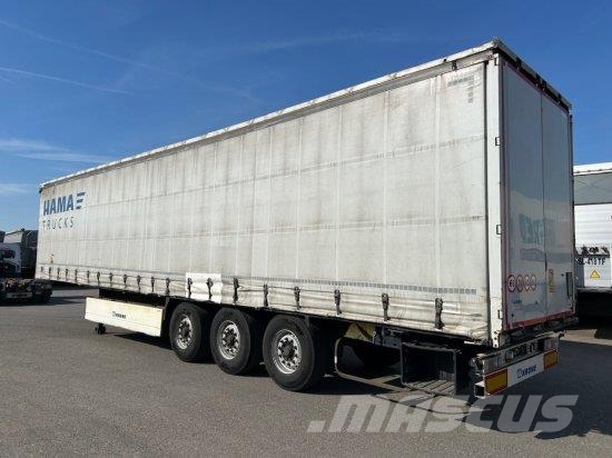 KRONE SD TAUTLINER, EDSCHA-VERDECK, BPW-ACHSEN, نصف مقطورات بباب جانبي