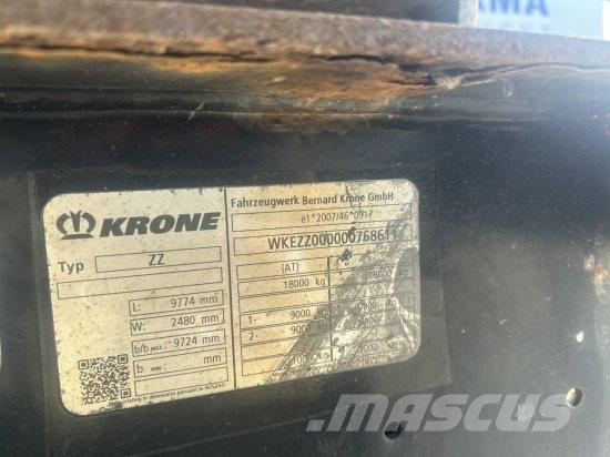 KRONE ZZ/DC07 TANDEM-LAFETTE, STANDARD, BPW-ACHSEN, HE Remolques portacontenedores