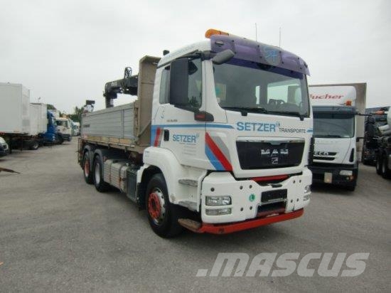 MAN TGS 26.400 3-SEITENKIPPER, 6X2-2 LENKACHSE HIAB 14 Kipper