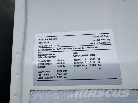 MAN TGS 26.430 6X4 3-SEITENKIPPER, HMF 2020K-RC HECKK Kipper
