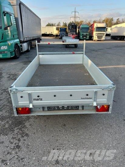 MARTZ HOCHLADER + 250/2 2T VERZINKT, KNOTT-ACHSEN, Reboques de caixa aberta/rebatíveis