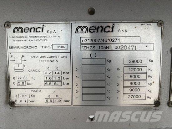 MENCI KASTENMULDE SL105R, 50 CM³, GETREIDESCHIEBER, LIFT Kiper poluprikolice