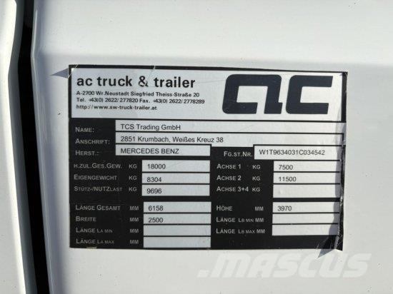 Mercedes-Benz 1851 GIGASPACE, RETARDER, HYDRAULIK, MIRROR-CAM Prime Movers