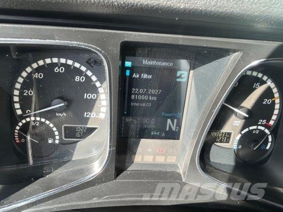 Mercedes-Benz ACTROS 2551 L 6X2 LENK-LIFTACHSE, HIAB-LIFT 2019, Abrollkipper