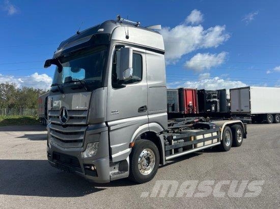 Mercedes-Benz ACTROS 2551 L 6X2 LENK-LIFTACHSE, HIAB-LIFT 2019, Abrollkipper