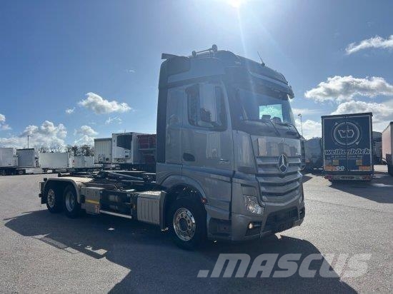 Mercedes-Benz ACTROS 2551 L 6X2 LENK-LIFTACHSE, HIAB-LIFT 2019, Abrollkipper