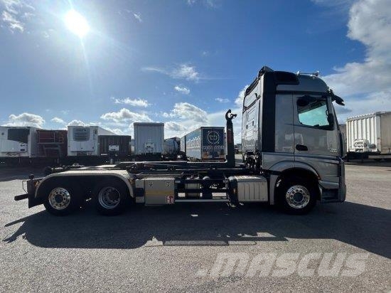 Mercedes-Benz ACTROS 2551 L 6X2 LENK-LIFTACHSE, HIAB-LIFT 2019, Abrollkipper