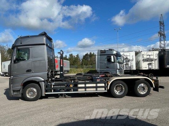 Mercedes-Benz ACTROS 2551 L 6X2 LENK-LIFTACHSE, HIAB-LIFT 2019, Abrollkipper