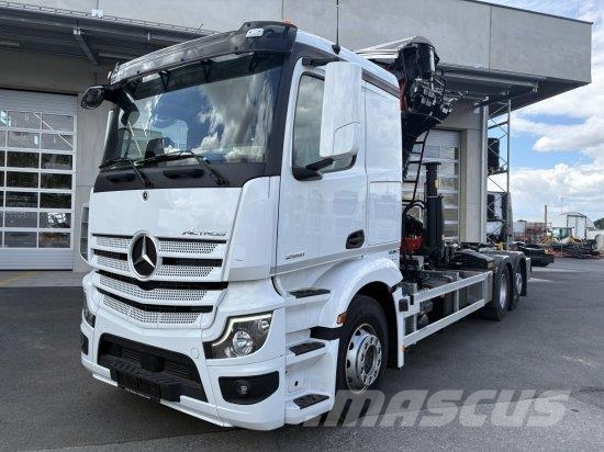 Mercedes-Benz ACTROS 2551 6X2, PALFINGER-ABROLLKIPPER MIT SCHROT Camiones polibrazo
