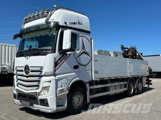 Mercedes-Benz ACTROS 2545 L 6X2, RETARDER, PRITSCHE, HIAB XS 166 Madelautod