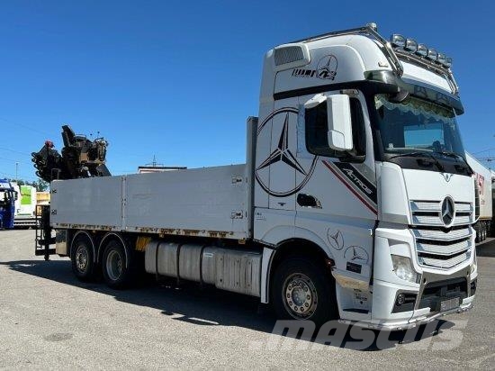 Mercedes-Benz ACTROS 2545 L 6X2, RETARDER, PRITSCHE, HIAB XS 166 Madelautod