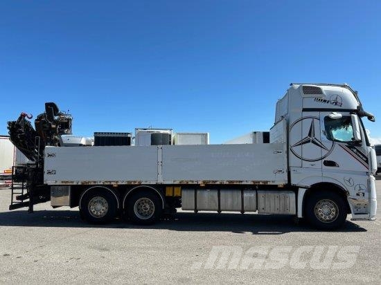 Mercedes-Benz ACTROS 2545 L 6X2, RETARDER, PRITSCHE, HIAB XS 166 Madelautod