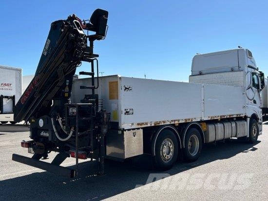 Mercedes-Benz ACTROS 2545 L 6X2, RETARDER, PRITSCHE, HIAB XS 166 Madelautod